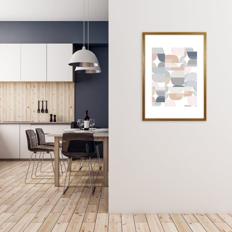 Light Desaturated Abstract Wall Art A1 Print Only