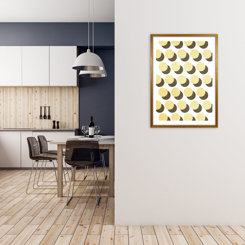 Half Tone Yellow Abstract Original A1 Print Only
