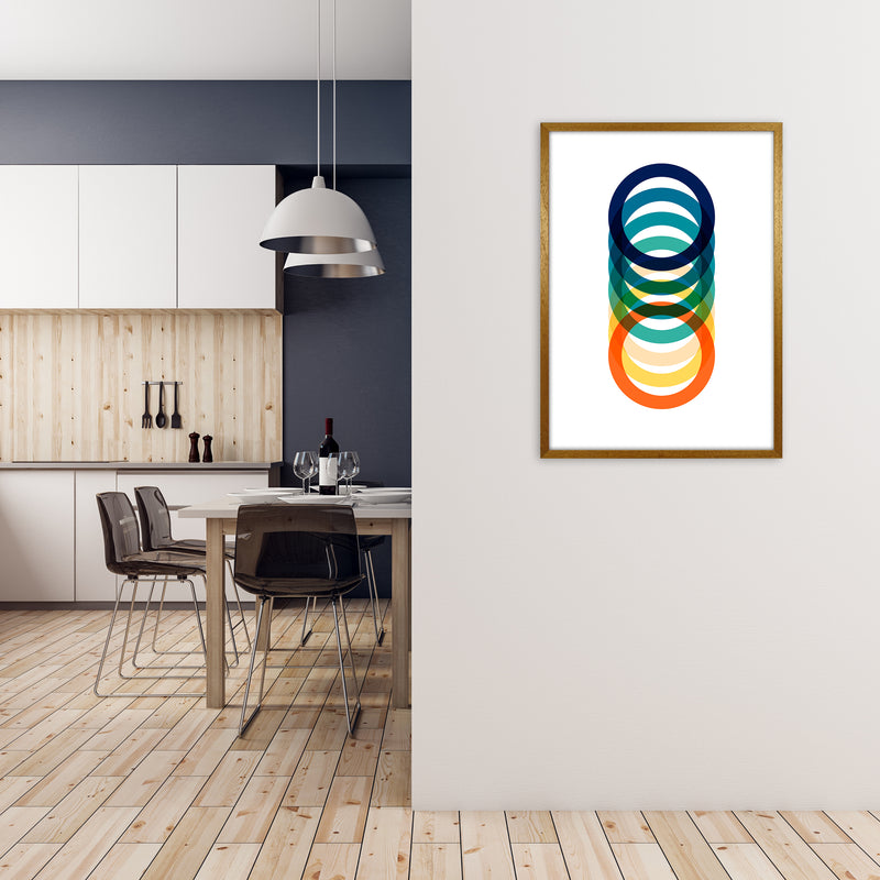 Mid Century Rings Original A1 Print Only
