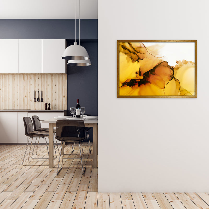 Yellow Watercolor Abstract Original A1 Print Only
