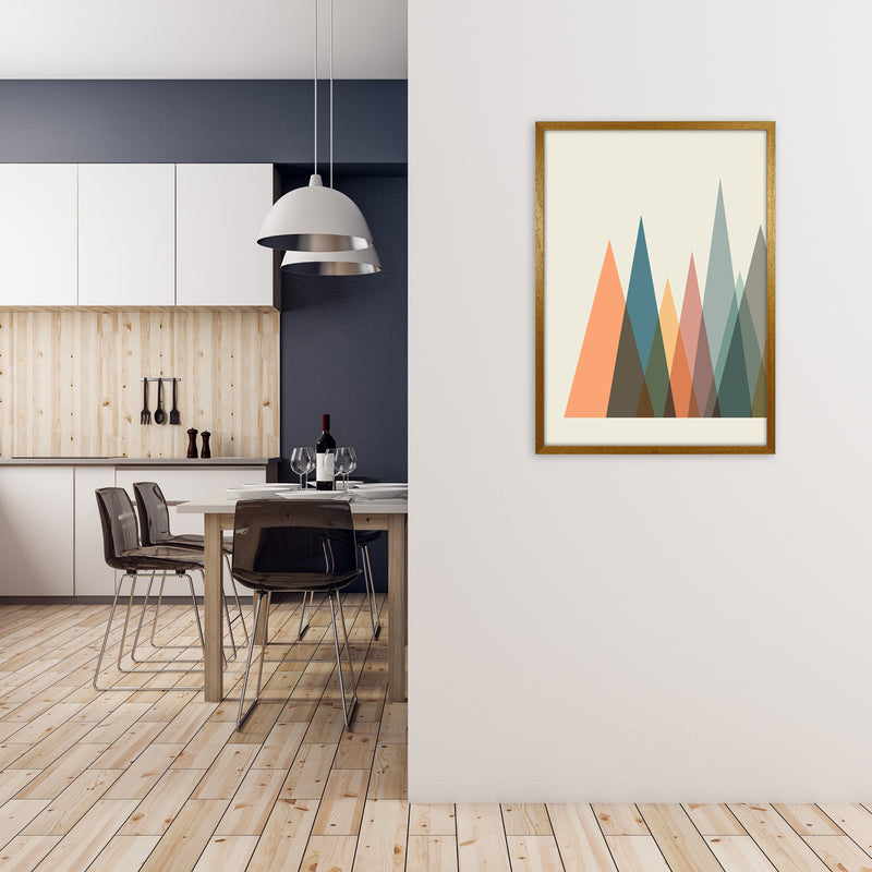 Mid Century Abstract Pair A Original A1 Print Only