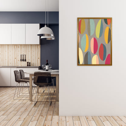 Mid Century Half Pebbles Pair One A A1 Print Only