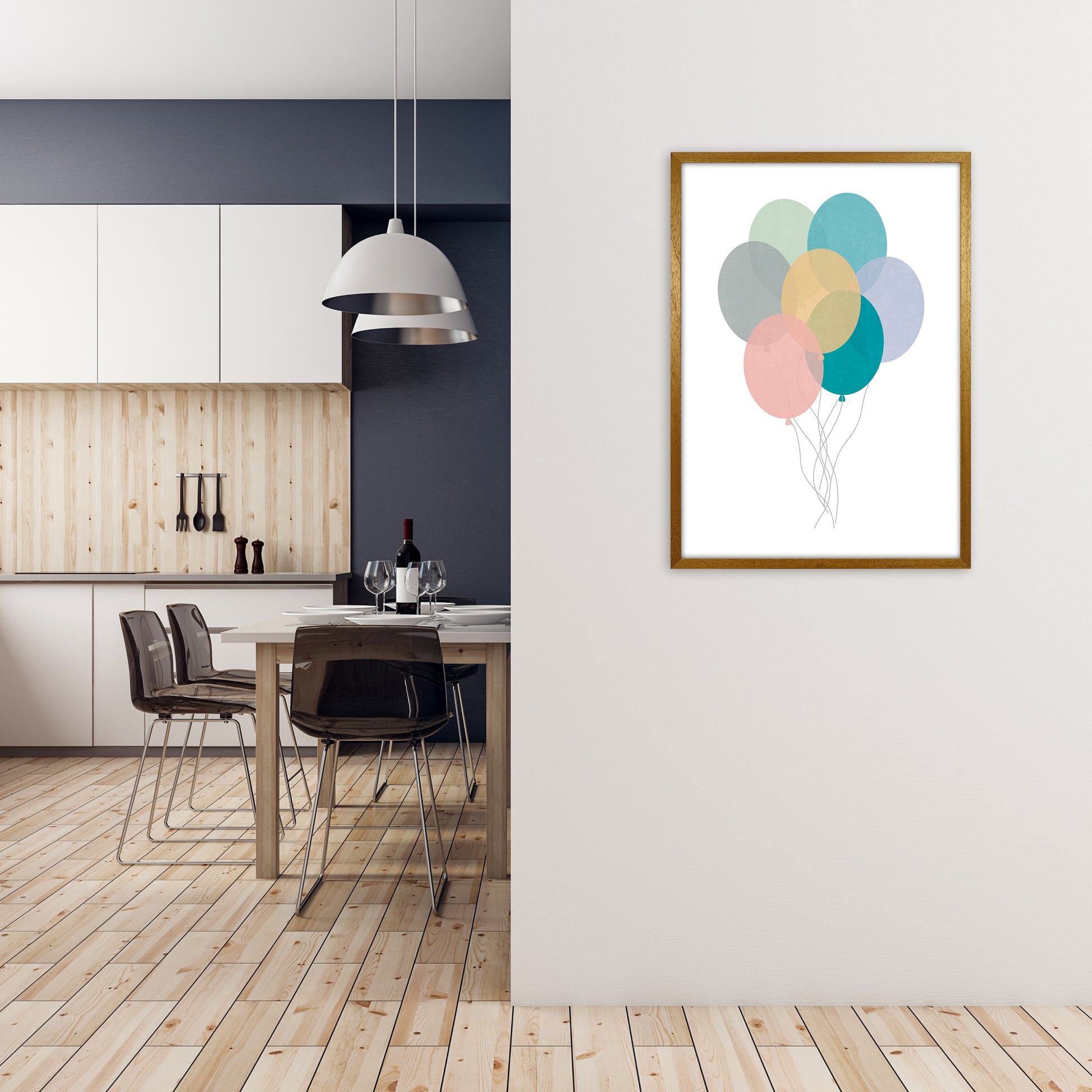 Nursery Collection Balloons A1 Print Only