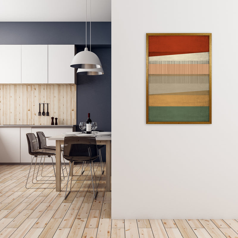 Abstract Earth Tone Prints B A1 Print Only