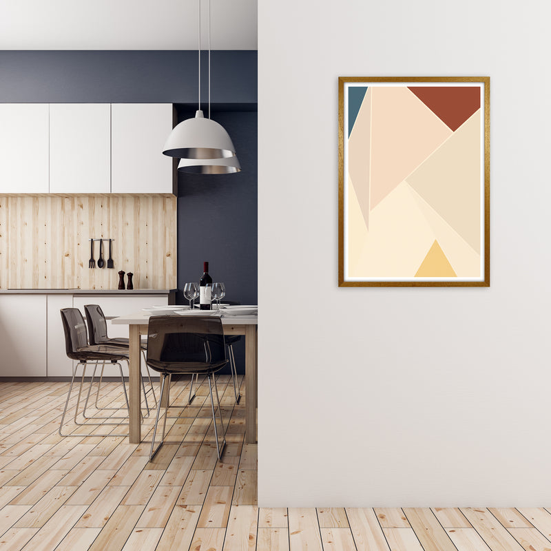 Colour Block Mid Century Art Print A A1 Print Only