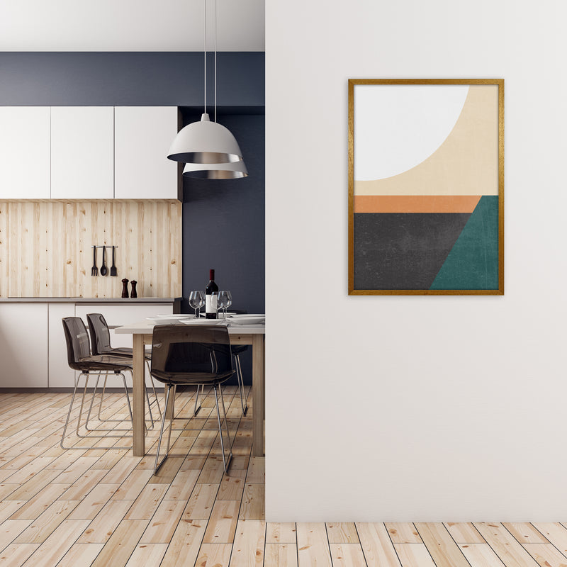 Colourful Mid Century Modern Print A A1 Print Only