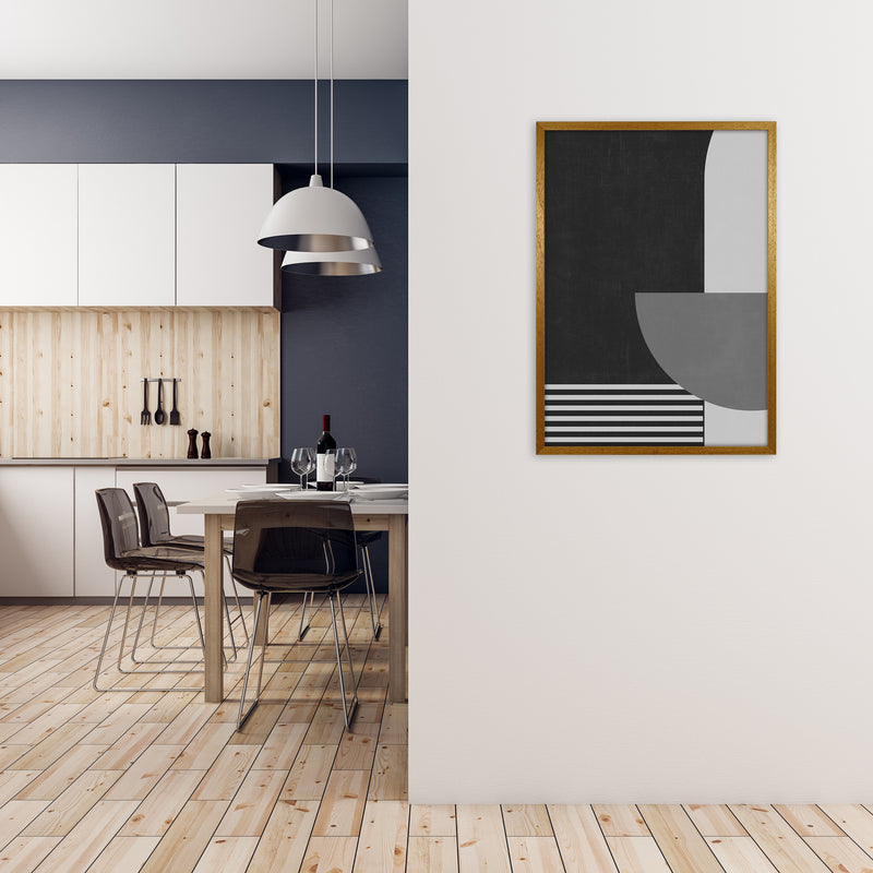 Mid Century Black and White Print B A1 Print Only