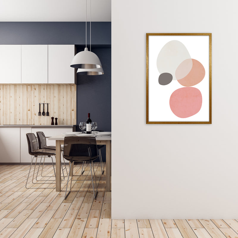 Pink and Grey Nursery Wall Art Print B A1 Print Only