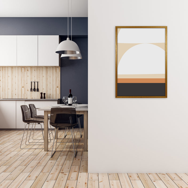 White Abstract Shapes A Original A1 Print Only