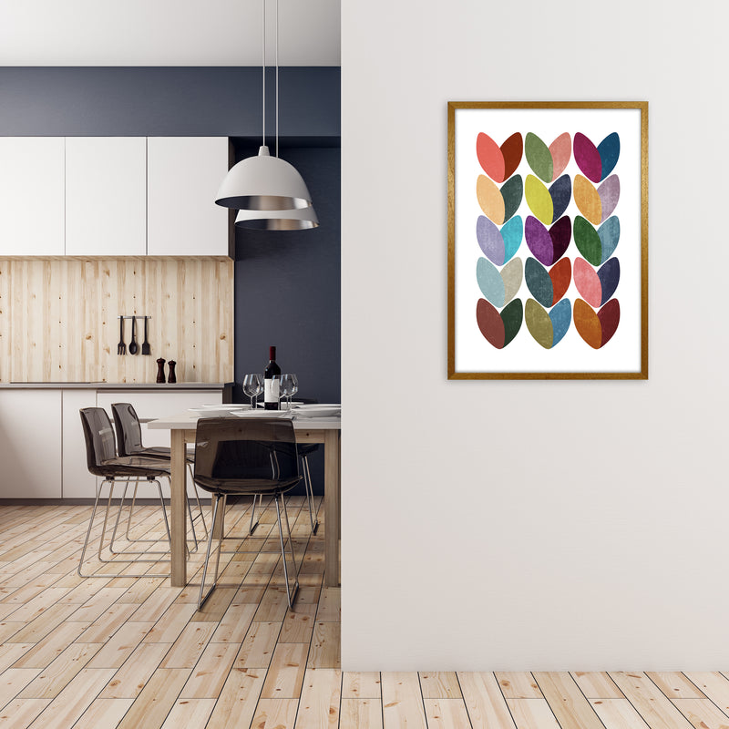 Scandinavian Hearts Wall Art Print A A1 Print Only