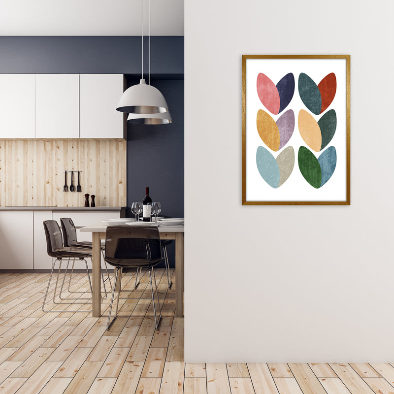 Scandinavian Hearts Wall Art Print C A1 Print Only