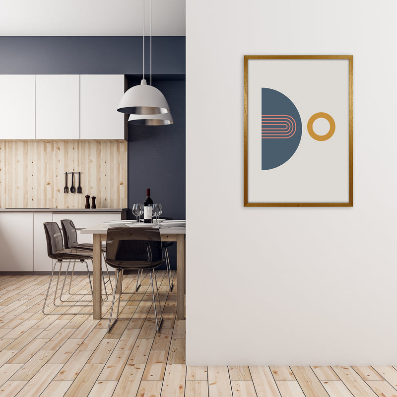 Mid Century Modern Prints on Grey B A1 Print Only