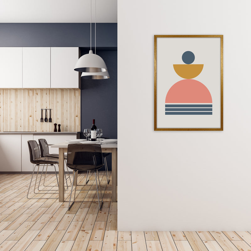 Mid Century Modern Prints on Grey C A1 Print Only