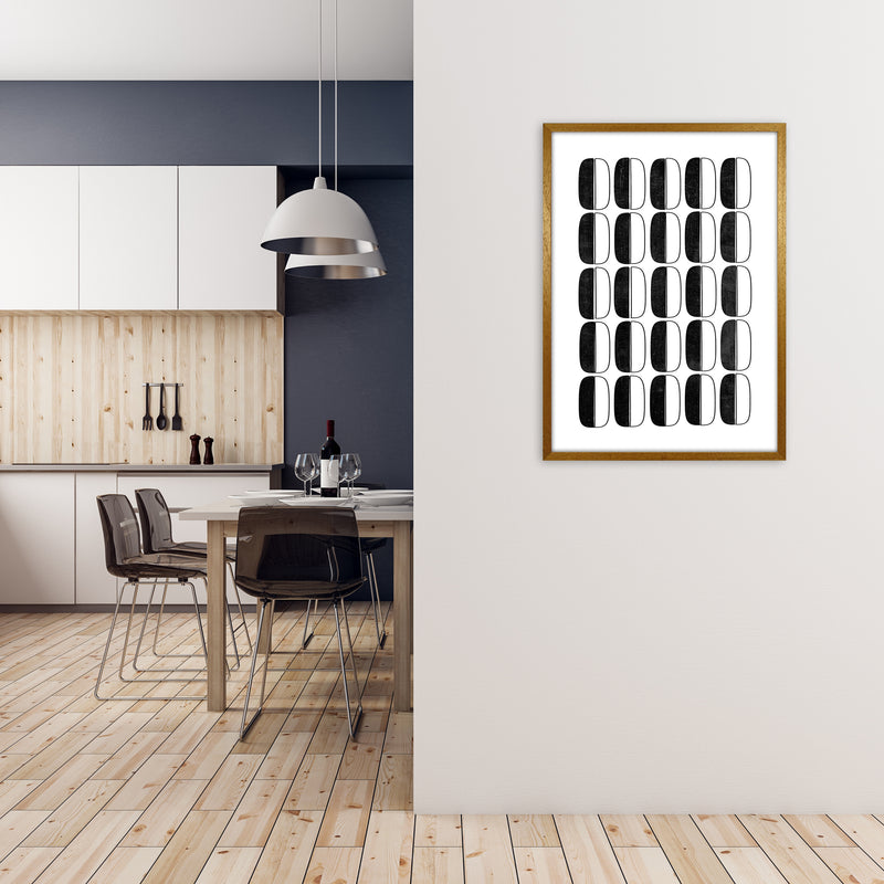 Abstract Coffee Beans Print Original A1 Print Only