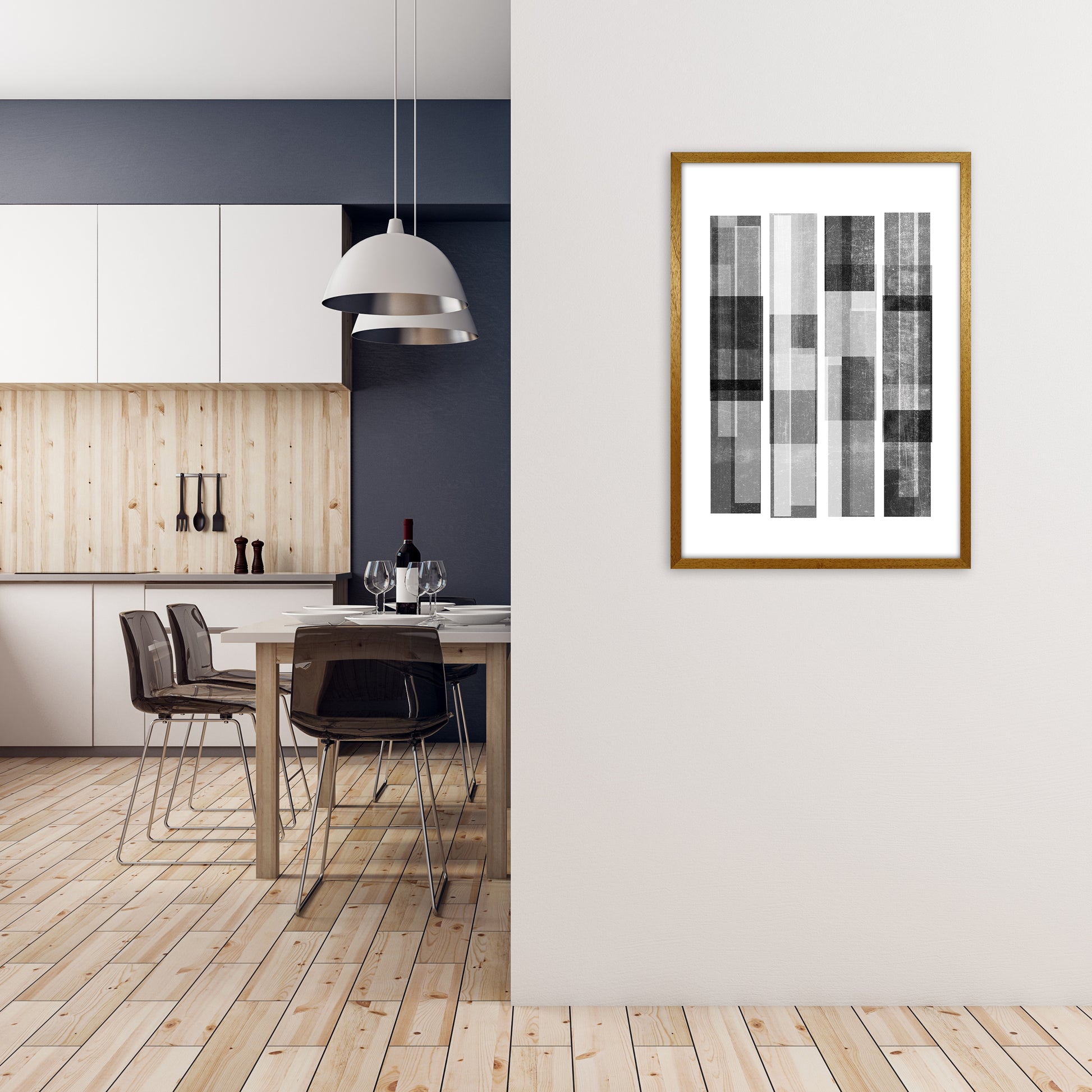 Black and White Abstract Negatives A1 Print Only
