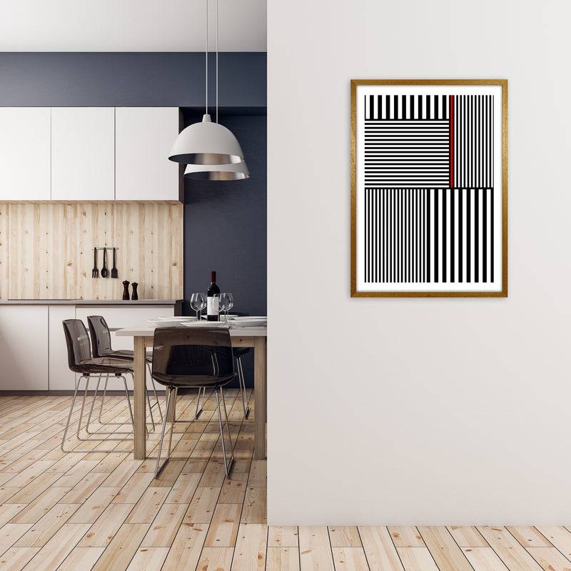 Black and White Stripes with A1 Print Only