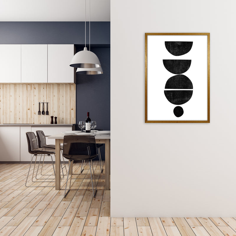 Mid Century Abstract Shapes Original A1 Print Only