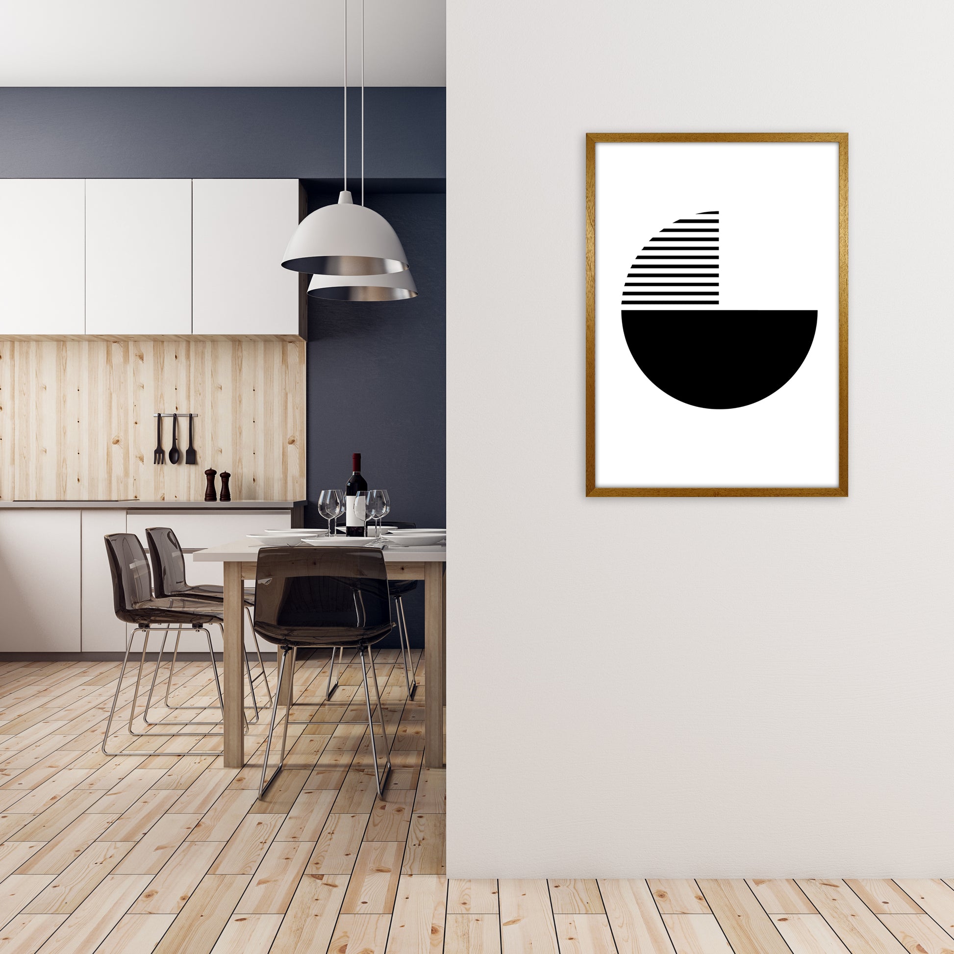Mid Century Black Original A1 Print Only