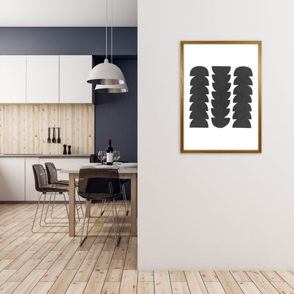 Mid Century Modern Abstract Grunge A1 Print Only
