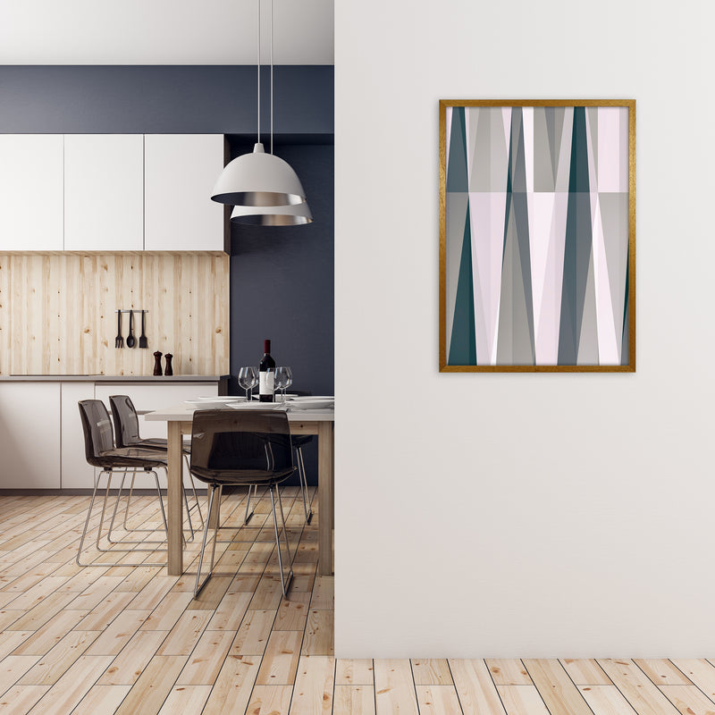 Mono Triangles Abstract Original A1 Print Only
