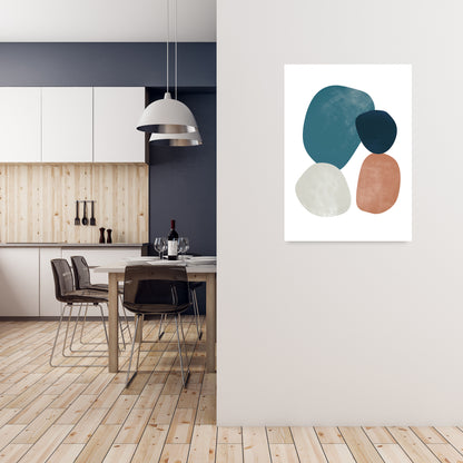 Abstract Earth Shapes Print Original A1 Black Frame