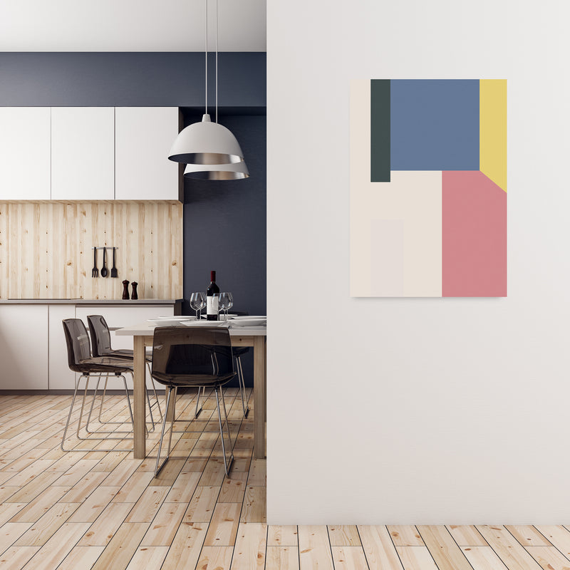 Abstract Multicolour Original A1 Black Frame
