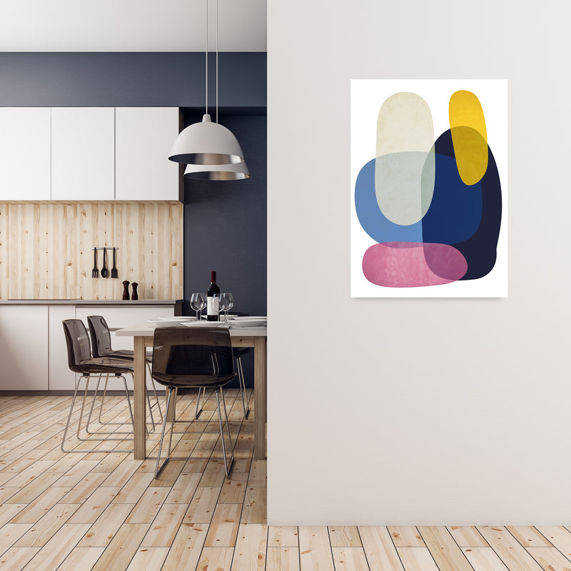 Abstract Pebbles 2 Original A1 Black Frame