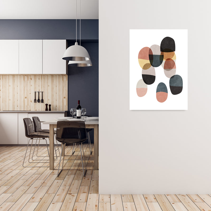 Abstract Shapes Art Original A1 Black Frame