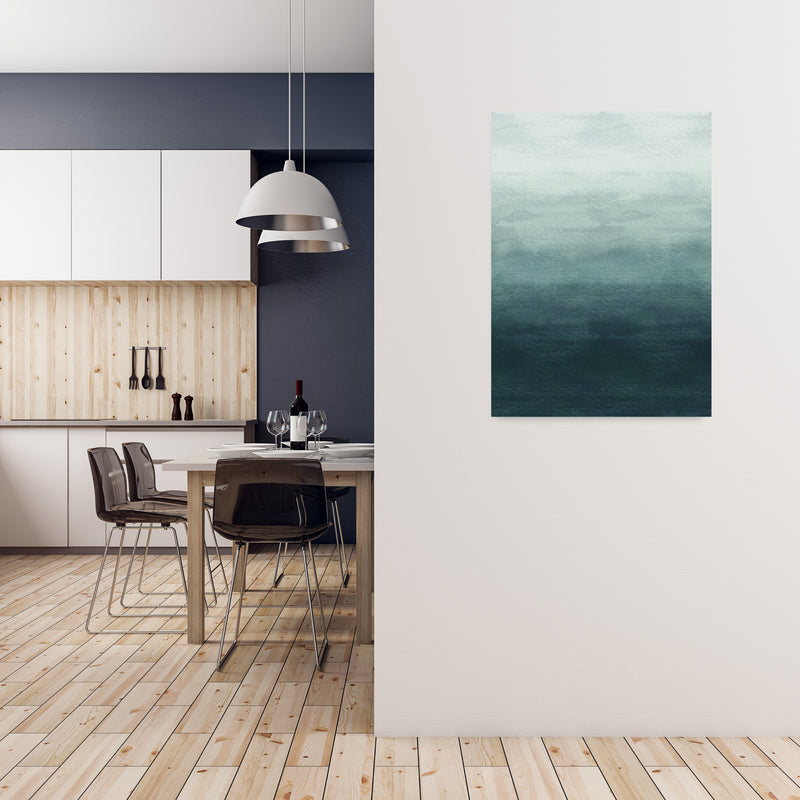 Blue Gradiant Painting Original A1 Black Frame