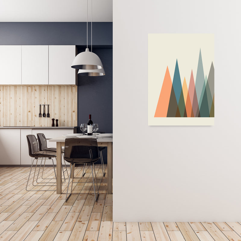 Mid Century Abstract Pair A Original A1 Black Frame