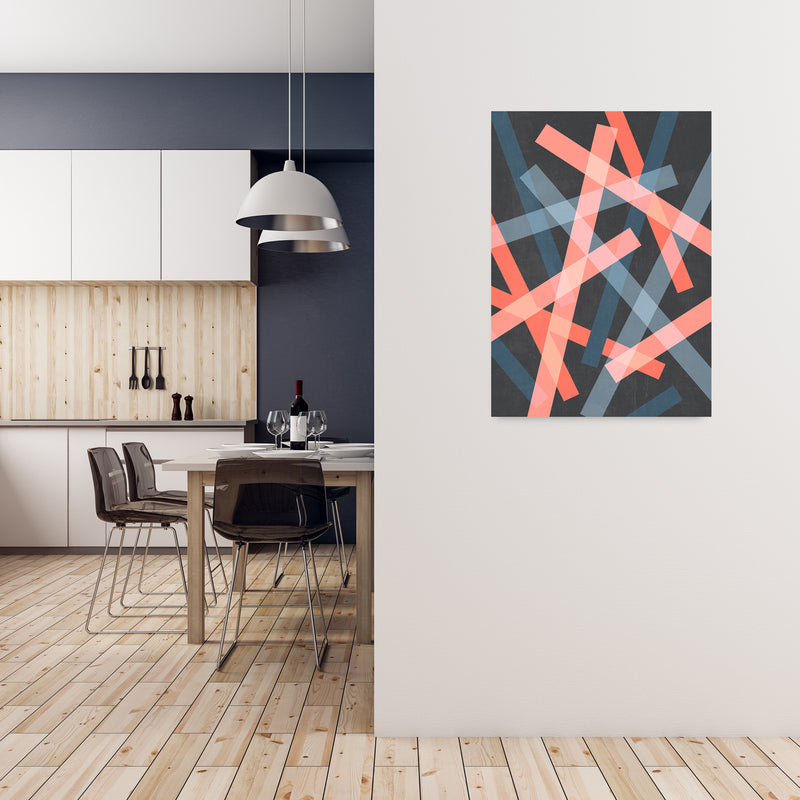 Abstract Colourful Print B A1 Black Frame