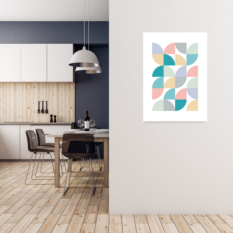 Pastel Nursery Prints Original B A1 Black Frame