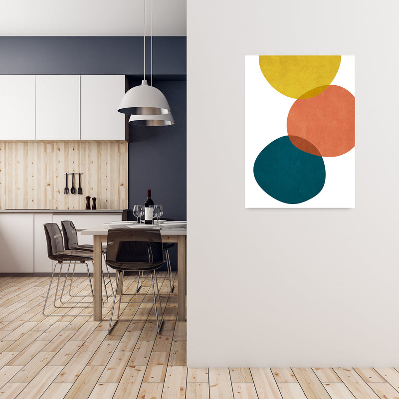Abstract Shapes Prints B A1 Black Frame