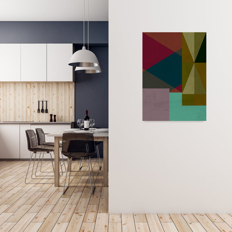 Dark Colourful Abstract Print A A1 Black Frame