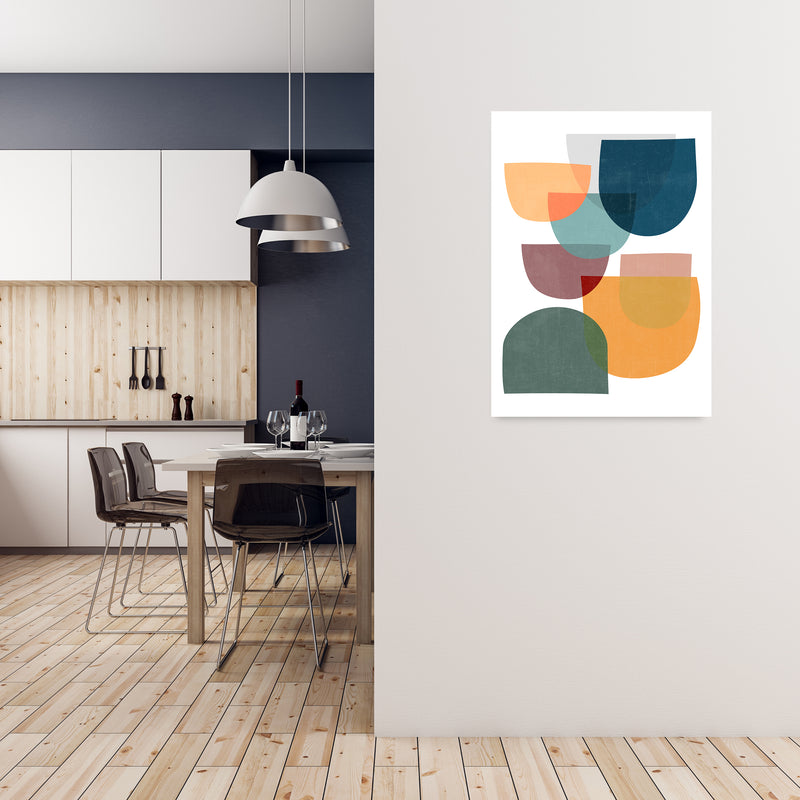 Mid Century Modern Colour A A1 Black Frame