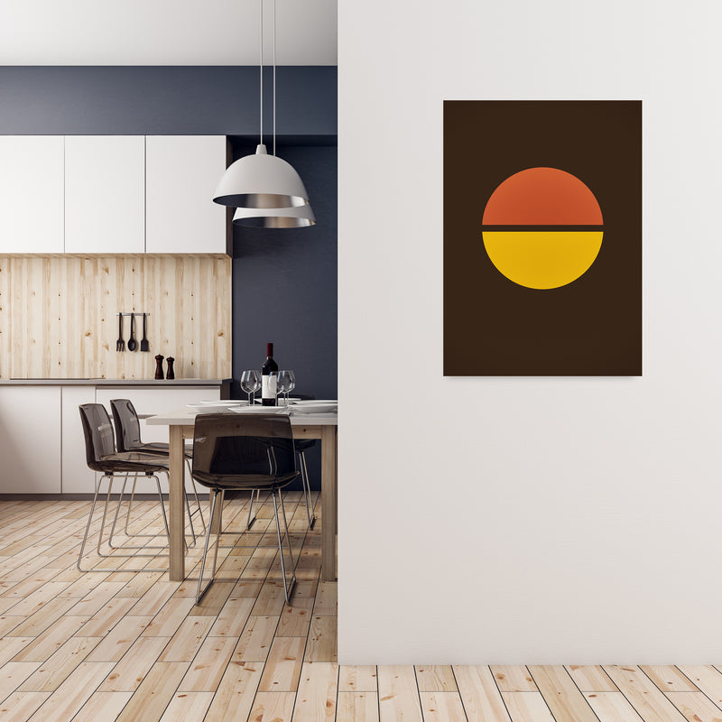 Set of Retro 70s Prints B A1 Black Frame