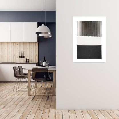 Mid Century Modern Art Original A1 Black Frame