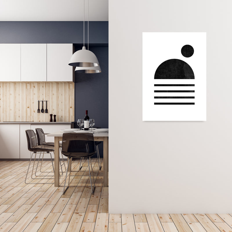 Mid Century with Black Dot A1 Black Frame
