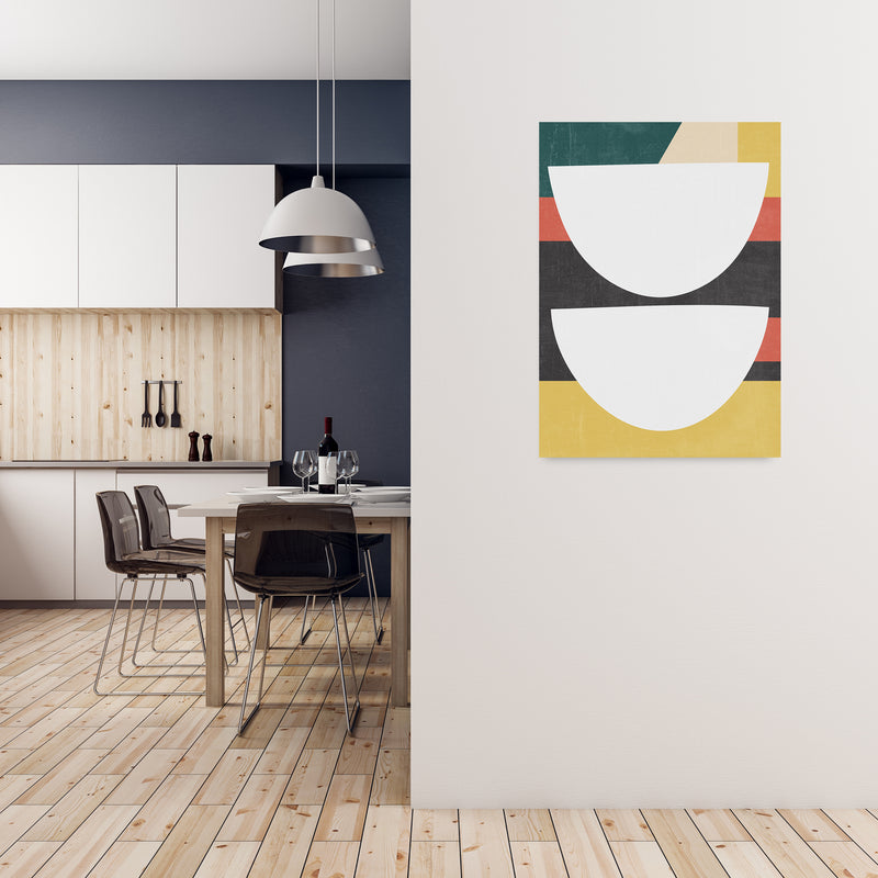 Mid Century Modern Art Print B A1 Black Frame
