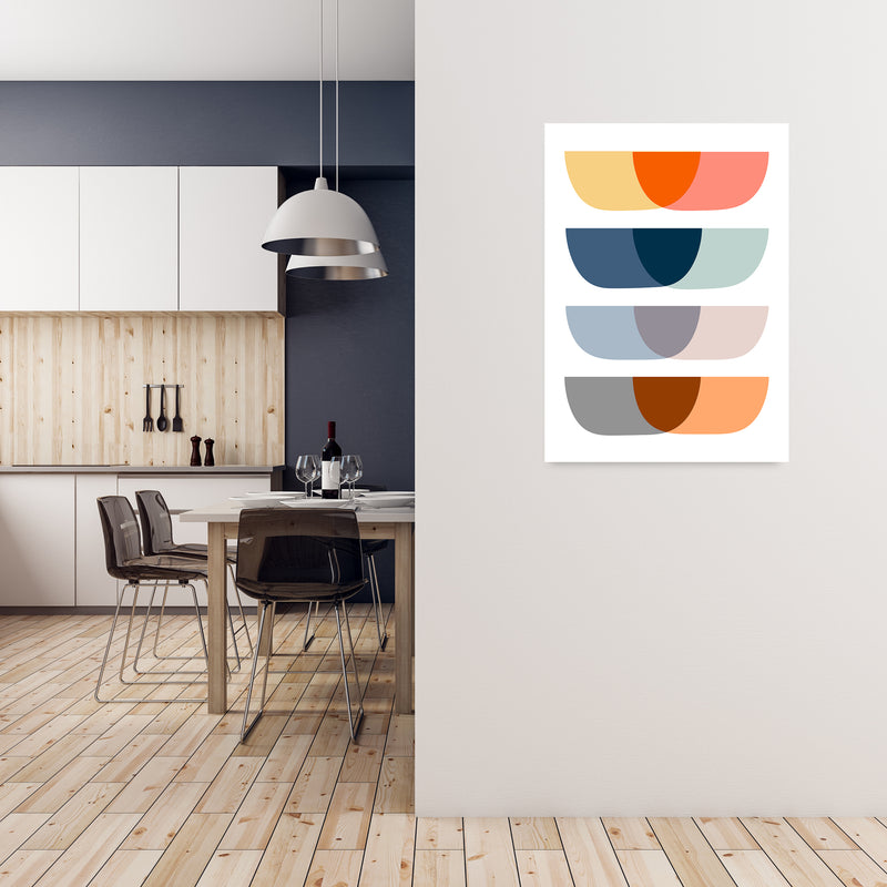 Abstract Mid Century Design Original A1 Black Frame