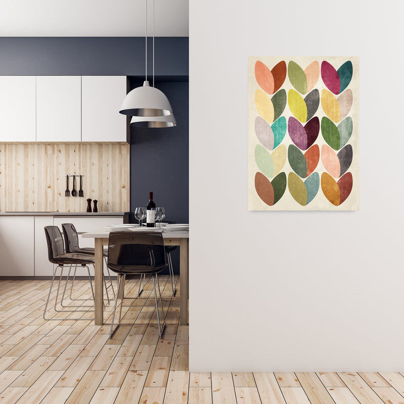 Scandinavian Wall Art on Grey A1 Black Frame
