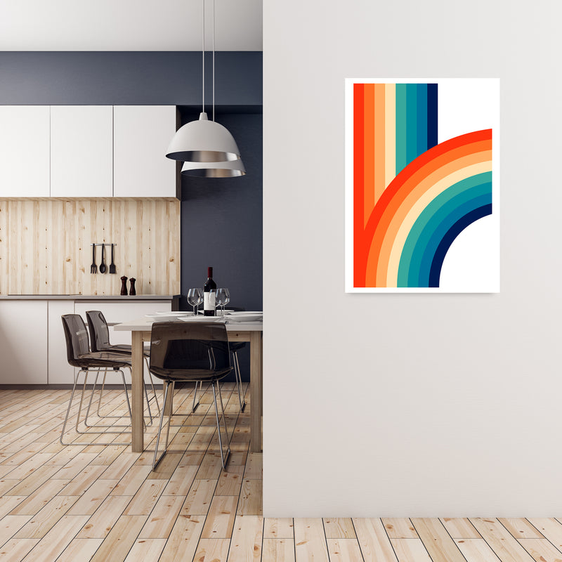 Rainbow Curve One Original A1 Black Frame