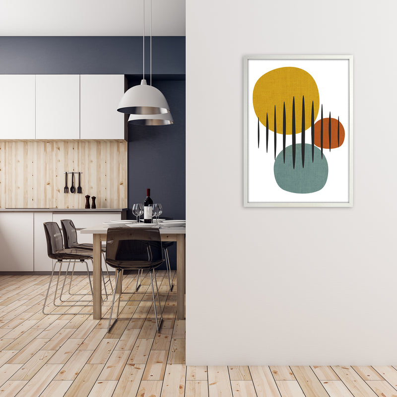 Mid Century Set of 2 B Original A1 Oak Frame