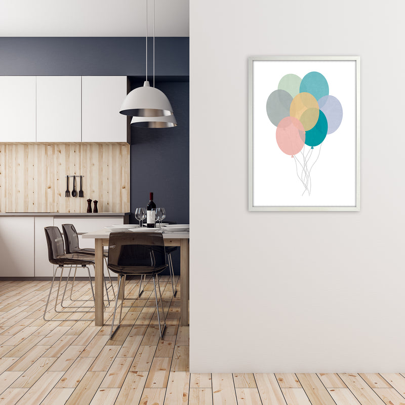 Nursery Collection Balloons A1 Oak Frame