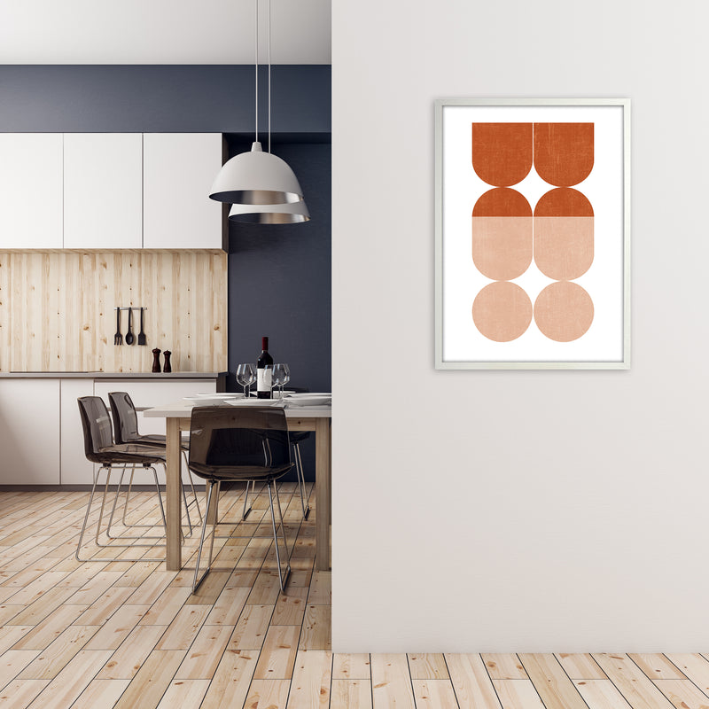Abstract Art A Modern Contemporary Art Print by Print Punk Studio A1 Oak Frame