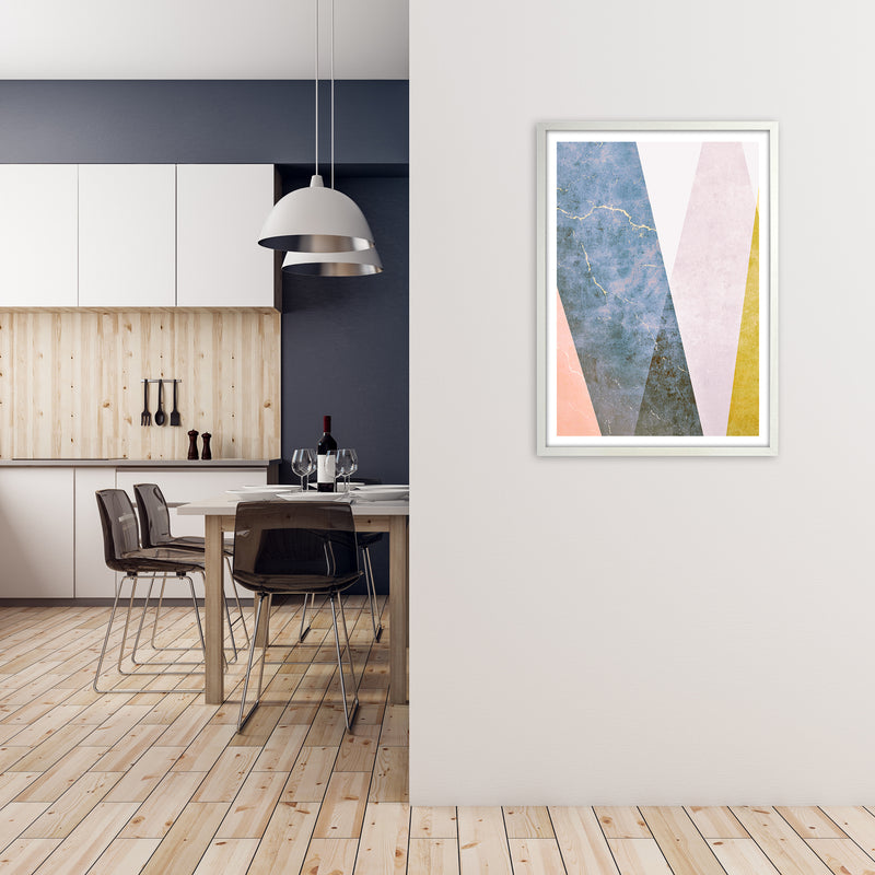 Grunge Colour Print A A1 Oak Frame