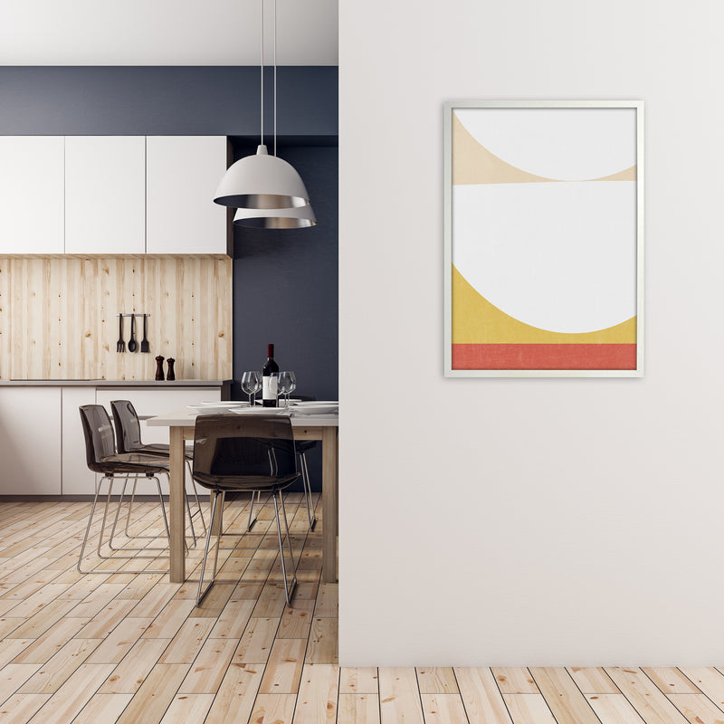 Shapes Colour Abstract B Original A1 Oak Frame