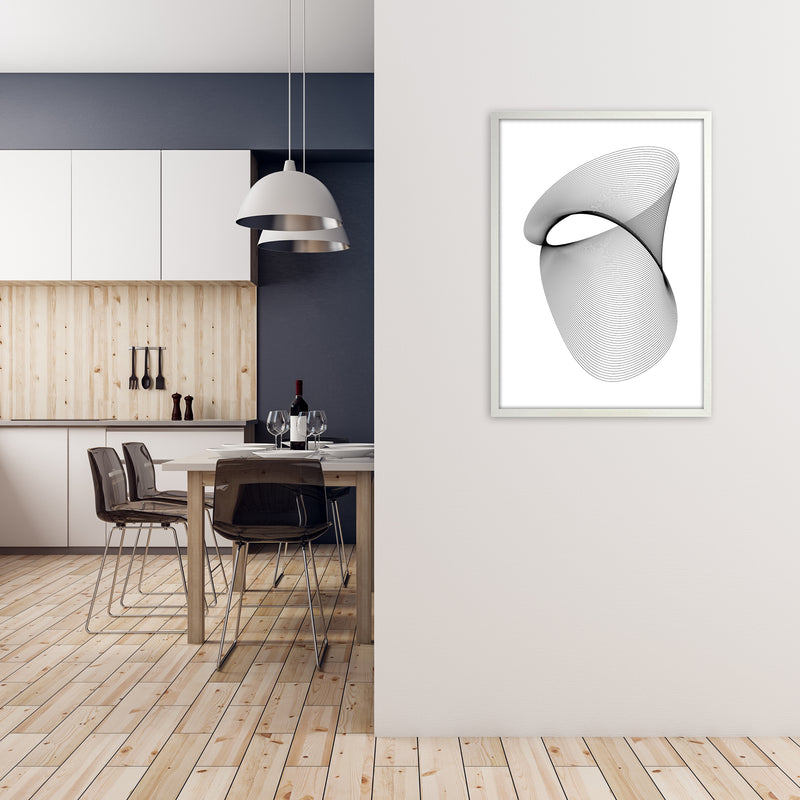 Geometric Modern Art Original A1 Oak Frame