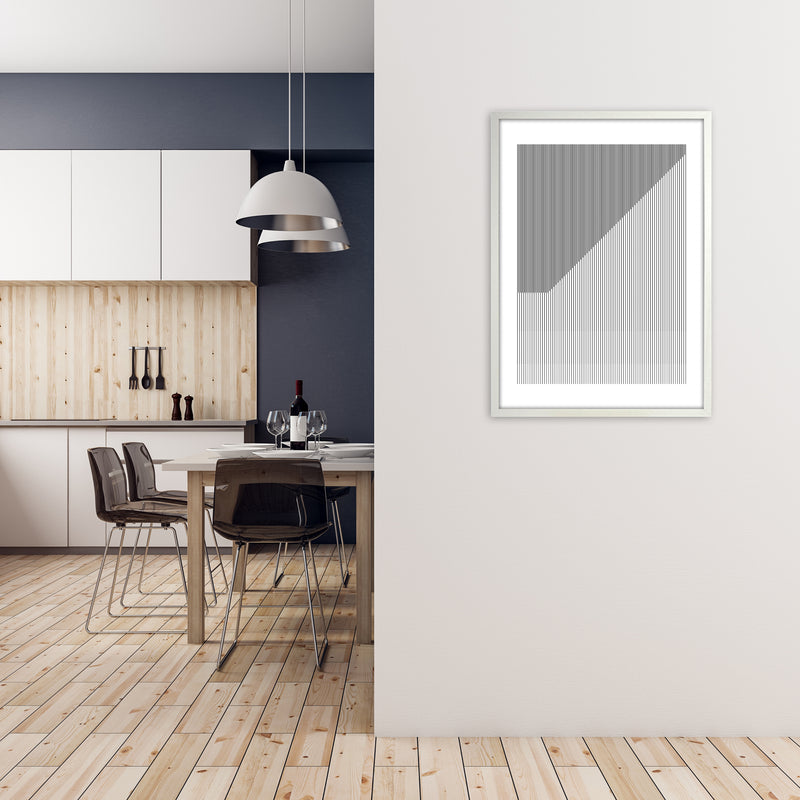Simple Black and White Bauhaus A1 Oak Frame
