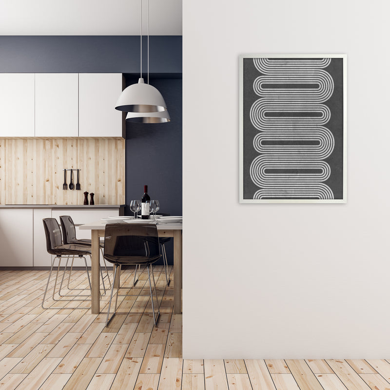 Black and White Set A A1 Oak Frame